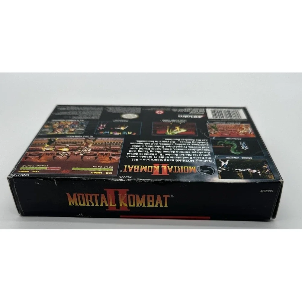 SNES SUPER NINTENDO MORTAL KOMBAT II CIB COMPLETE W/POSTER & REG CARD TESTED